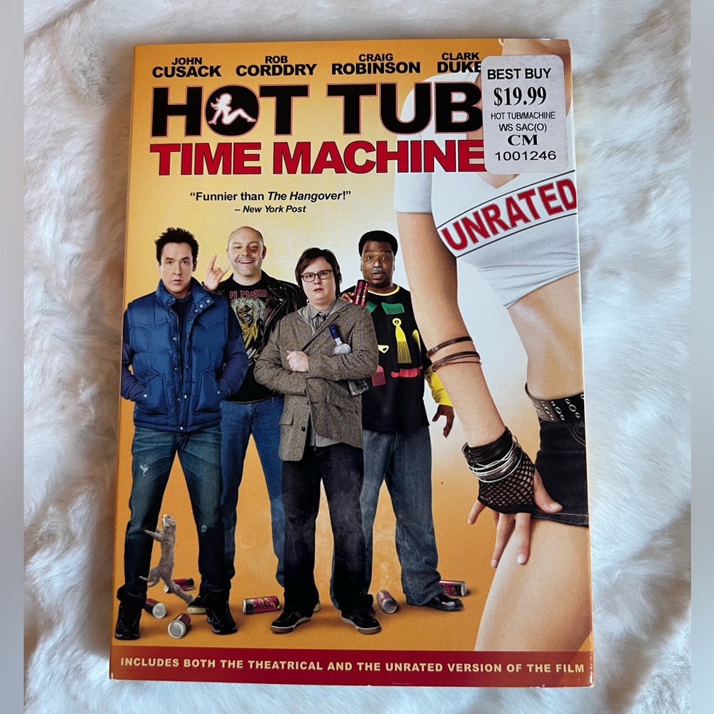 Hot Tub Time Machine DVD Unrated Comedy 2010 John Cusack Widescreen